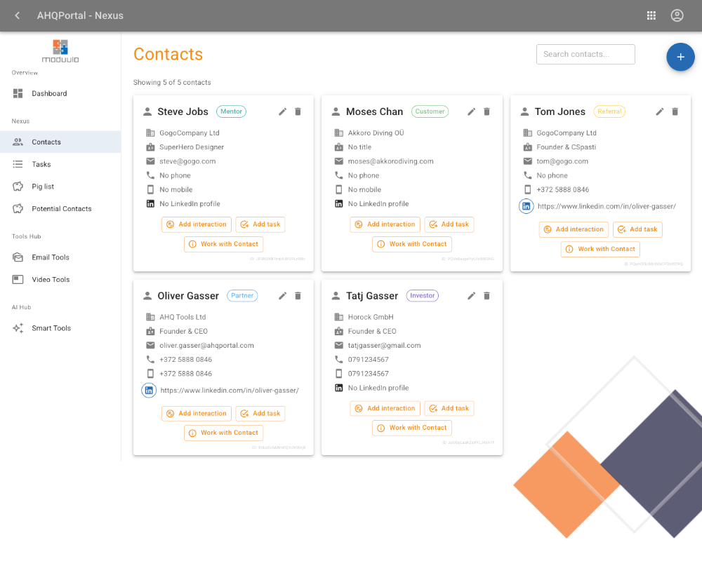 European startup CRM, and relationship management platform