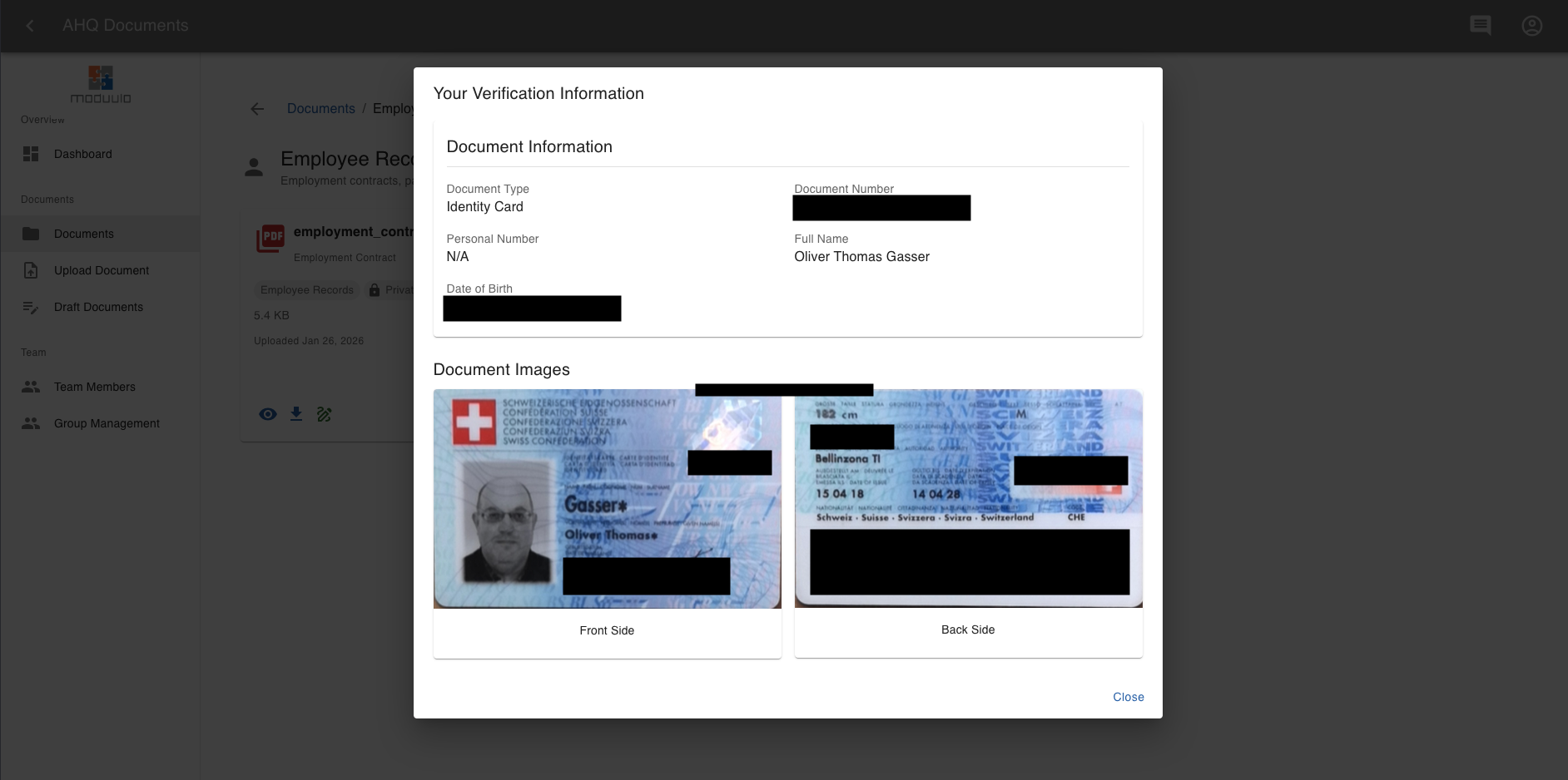 AHQ Documents - AES Signatures