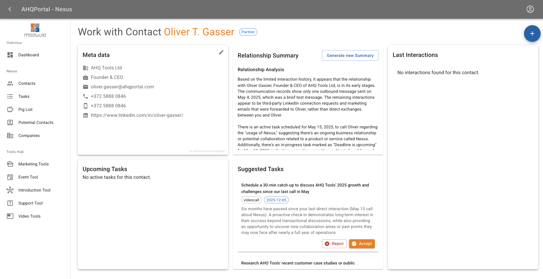 AI-powered Relationship Insights