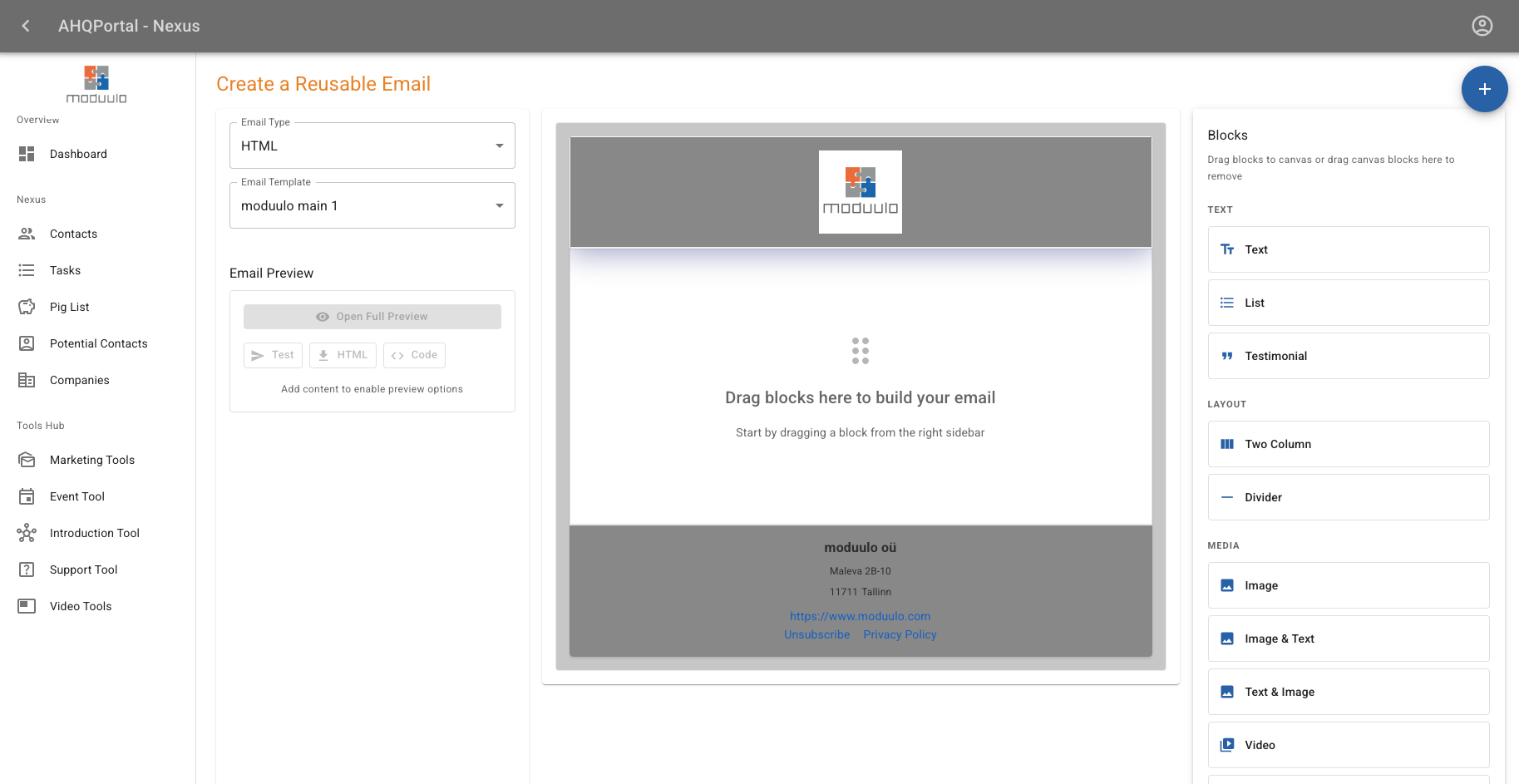 Create Emails and Campaigns for Contacts and Piglist