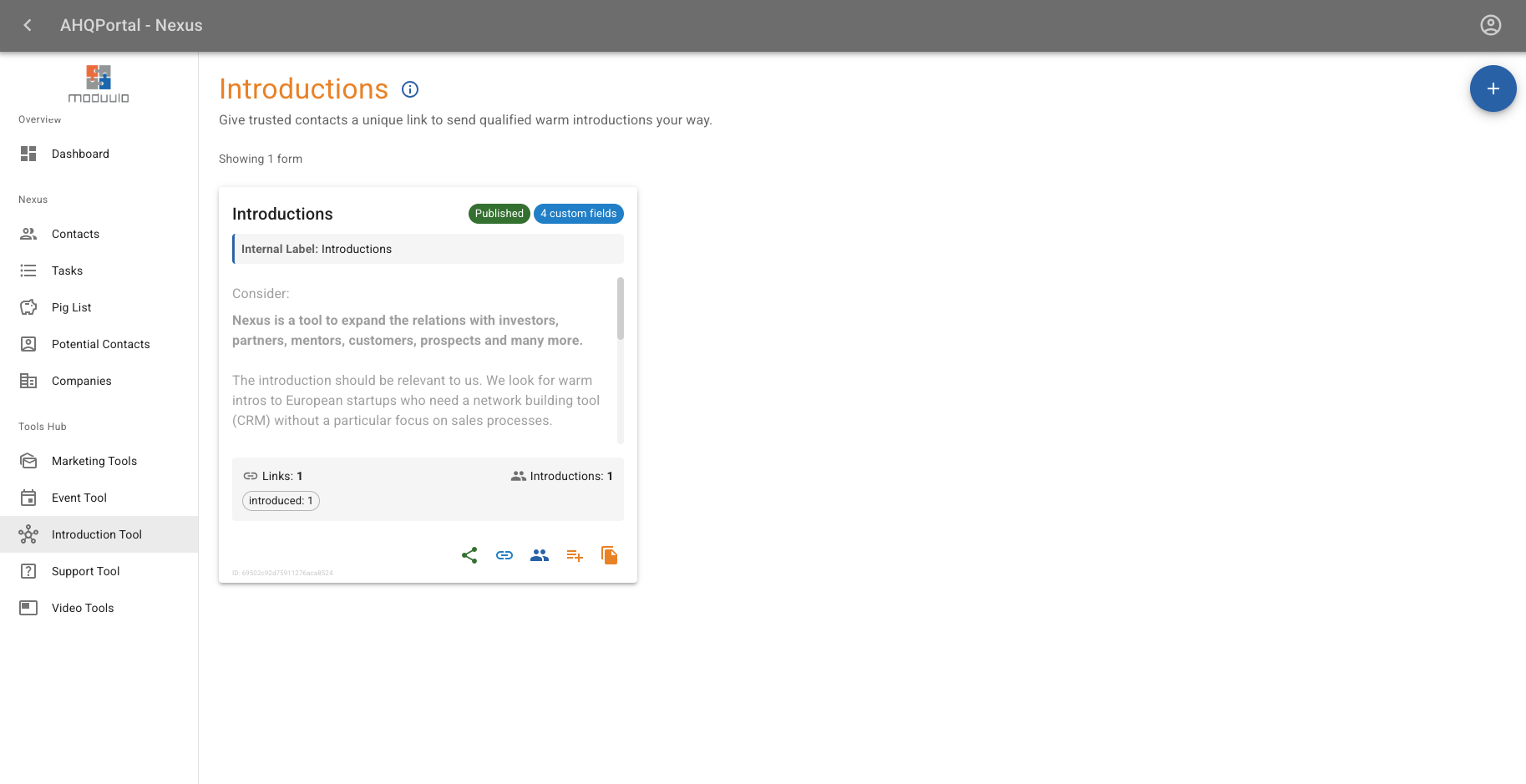 Introduction and Referral Tool